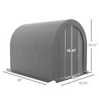 Outsunny 6 X 8ft Outdoor Storage Shed  Waterproof Heavy Duty Portable Shed