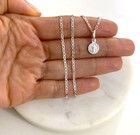 925 Sterling Silver Saint Benedict Pendant Necklace  8mm Medal San Benito- N57
