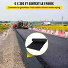 Geotextile Fabric 6 Ft x 300 Ft weed Barrier Landscape Fabric 3 Oz driveway Drai