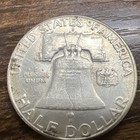 1961-d Franklin Half Dollar Full Bell Lines Actual Coin 