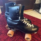 Vtg Roller Skates Sure Grip Century Plate Zinger Wheels Mens Black