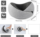 Travel Neck Pillow For Airplane     Memory Foam 360   Support Compact Design