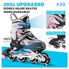Gonex Inline Skates For Girls Boys Kids  Adjustable Light Up Roller Blades