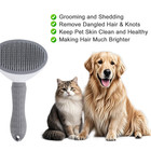 Pets Grooming Brush Self-cleaning Dog   Cat Hair Remover Deshedding Massage Comb
