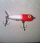 Heddon Baby Torpedo  Red Head On White  clear Belly  No Scales - Rare Color 
