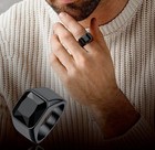 3 Ct Emerald Cut Lab-created Black Diamond Men s Wedding Ring Black Gold Plated