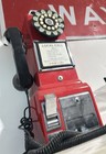 Crosley 1957 Retro Rotary Dial Wall Mountable Corded Telephone  Red