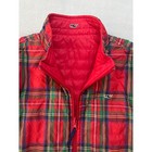 Vineyard Vines Vest Girls Xl  16  Red Plaid Tartan Reversible Puffer Full Zip