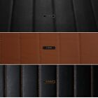 Line Quilted Vinyl Grain Faux Leather Upholstery Fabric    Stitched 55  Vintage