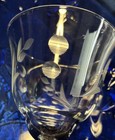 Set Of 6 Tiffin Art Nouveau art Deco Hybrid Gray-cut  Etched Crystal Cocktail