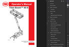 Mec Titan 40-s Diesel A92 20 Boom Man Lift Owners Operators Manual Pdf On Usb
