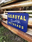 Antique Vintage Old Style U s  Royal Tire Sign