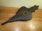 Vintage Antique Wood And Leather Hand Fireplace Bellows