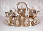 5 Piece Reed   Barton Pointed Antique Sterling Silver Tea Service 88 Ozt