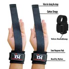 Gym Weight Lifting Straps Power Training Grip Gloves Wrist Support Wrap Hand Bar