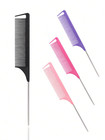 Stainless Steel Pointed Tail Hair Professional Hair Comb Hair Brush Salon Hair S