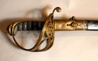 English 1822 Pattern Infantry Officer s Pipe Back Sword Wm  Iv Cypher C  1833