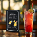 3 Pack Small Chalkboard Signs With Stand  8x5   Table Top Sign With Wooden Base