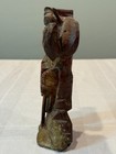 Antique Chinese Gilted Boxwood Carved Statue Of          