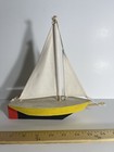 Handcrafted Authentic Models Sunset Sailors Wooden Boats With Sails Set Of 3