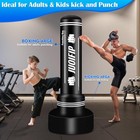 Freestanding Punching Bag With Stand Men Standing Kickboxing Bag Heavy Boxing 