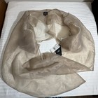 Adrianna Papell Organza 3 4 Sleeve Tie Wrap Beige Shimmer Champagne Sheer Nwt