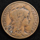 France 10 Centimes 1898  Coin  Inv f038