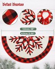 Christmas Tree Skirt Red Plaid Xmas Tree Skirt Holiday Tree Decoration Party 