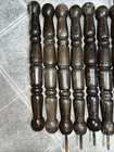 9 Vtg Wood Architectural Salvage Spindle Post 12    Tall See Description