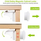 4pcs Child Safety Magnetic Cabinet Locks Baby Proof Drawer Lock Adhesive