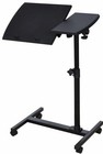 Angle   Height Adjustable Rolling Laptop Notebook Desk Sofa Bed Table Stand Used