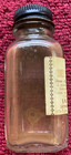 Vintage Mid-century Medicine Bottle 3 5  Apothecary Clear Glass Homeopathic Rx