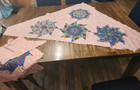 Kaleidoscope  Quilt Unfinished Quilt Top  Everything  Included  Ready To Finish