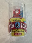 New Vintage Style Schylling Red Whistling Tin Top Toy Kids Self Winding Gift Red