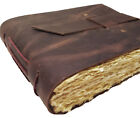 Vintage Photo Album Scrapbook Genuine Leather 4x6 5x7 Handmade Rustic Antique