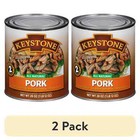  2 Pack  Keystone All Natural Pork  28 Oz Can