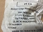 25   rotor Clip Sh-143st Pa    1-7 16       diameter External Retaining Rings  117m72