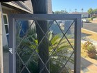 Pair Antique Vintage Tudor Windows Diamond Shaped From 1940s In La  7a And 7b 