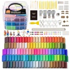 112 Colors Polymer Clay Kit - Oven Bake Modeling Clay  20 Tools   16 Accessories