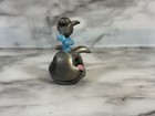Vintage 1982 Usa Hudson Pewter Mama Whale W  Baby 1 5  Figurine
