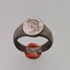 Unique Ancient Roman Silver  Ring  2nd  Ad  Century 
