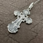 Vintage Cross Jesus Silver 925 Pendant Jewelry Crucifix Women Man Religion Ortho
