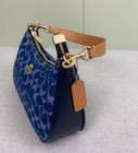 Coach Teri Shoulder Bag In Signature Denim blue -without Charm-new Fast Shipping