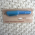 Lot Of Two Pen Style Chalk Wheels Blue   Yellow Fabric Marking Tools