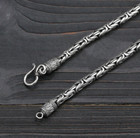 925 Sterling Silver 3 5mm 4mm 5mm 6mm 7mm Byzantine Chain Necklace 18   - 24  