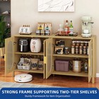 63  Rattan Sideboard Buffet Storage Cabinet Coffee Table For Dining Room Kitchen