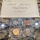 1966 Bank Of Tanzania - 4 Coin Mint Set - Royal Mint - Factory Sealed - Nice  