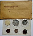 1956 Franklin Us Proof Set  5 Coins With Original Government Envelope