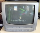 Superscan Dvd Vhs Combo Tv 19  19tvd4s - No Remote - Part  Tested - Local Pickup