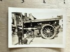 Vtg 1920s Photo Pat Collins Amusements Fair Steam Engine Train Road Locomotive